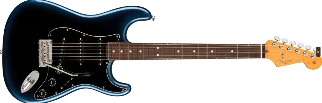 The American Professional II Stratocaster Dark Night depicted on the white background